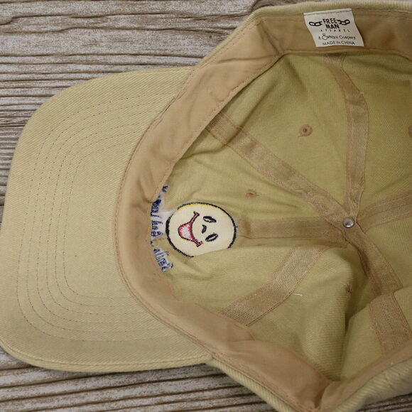 SMILE...GOD LOVES YOU BEIGE KHAKI ADJUSTABLE BASEBALL HAT CAP - Picture 7 of 8
